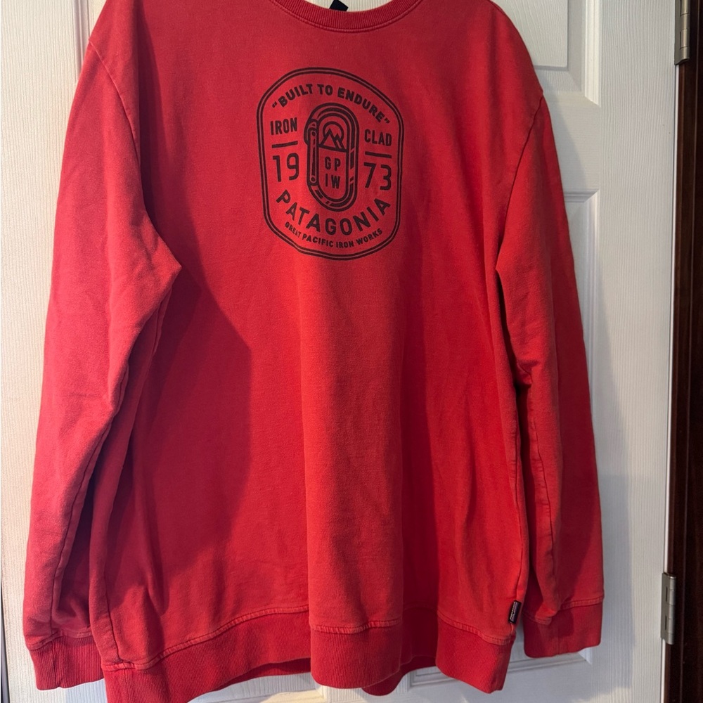 Patagonia Men's Crewneck Sweater in Bold Red